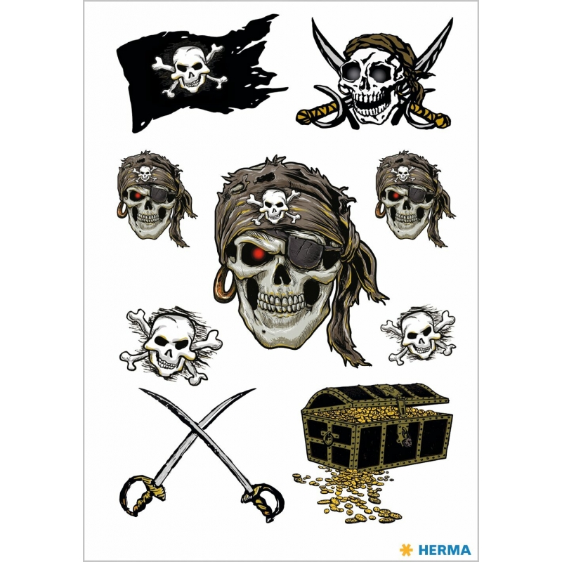 Stikeri TATTOO PIRATE COLOUR Herma