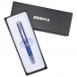 Olovka hemijska teleskopska 0,7mm u poklon kutiji SL-F1 Zebra 82402-24 tamno plava srebrna