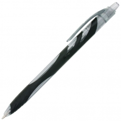 Olovka hemijska 1,0mm sa gumiranim telom (uložak crni) Ola Zebra 13941 crna