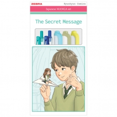 Set Manga The Secret message (roler Sarasa Clip pk2+flomaster obostraniMildliner pk3) Zebra 56534