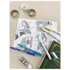 Set Manga The Secret message (roler Sarasa Clip pk2+flomaster obostraniMildliner pk3) Zebra 56534
