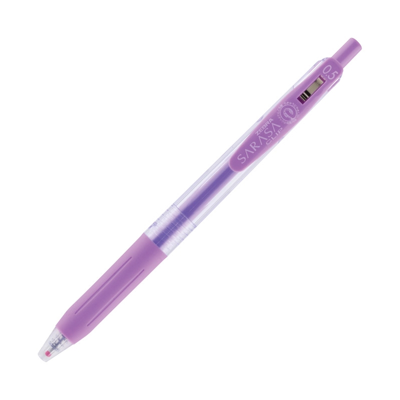 Roler gel 0,5mm sa gumenim gripom (uložak lila) Sarasa Clip Milk Zebra 35048 lila