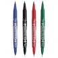 Marker permanentni 0,5/1mm obostrani okrugli vrh Mckie Care Zebra 51864 zeleni