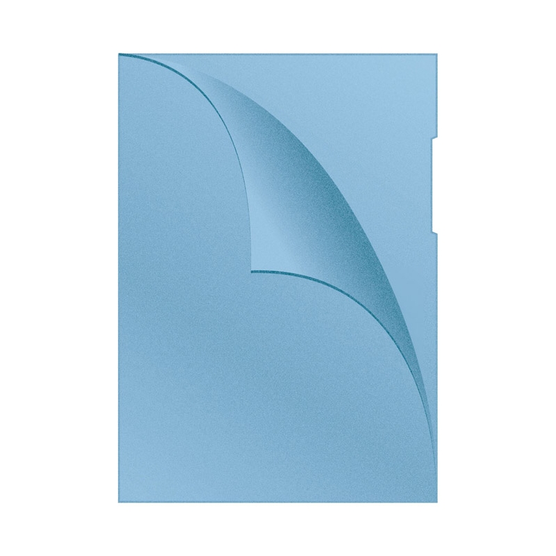 Fascikla "L" u boji 120my pp A4 mat pk100 Q-Connect Donau KF00307 plava
