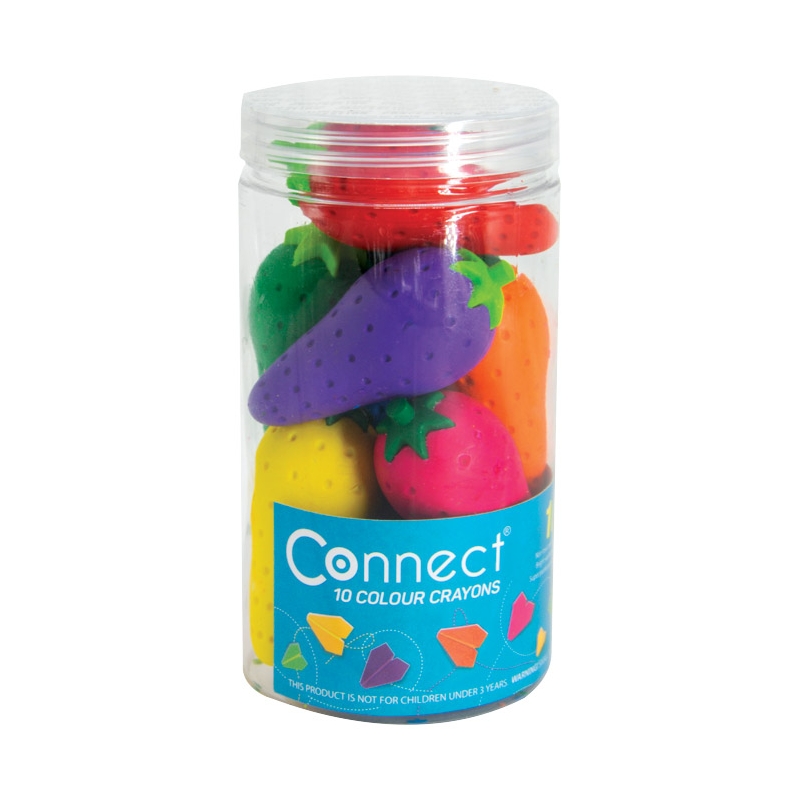 Boje voštane 10boja čaša Jagode Connect 57340