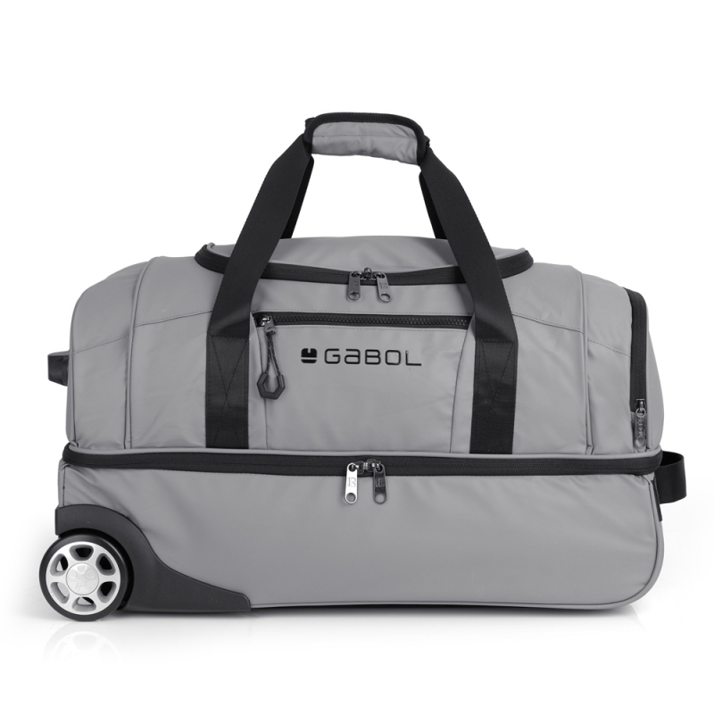 Torba putna sa točkićima 2 odeljka 55x32x29 cm 51l/2,2 kg Canada Gabol siva