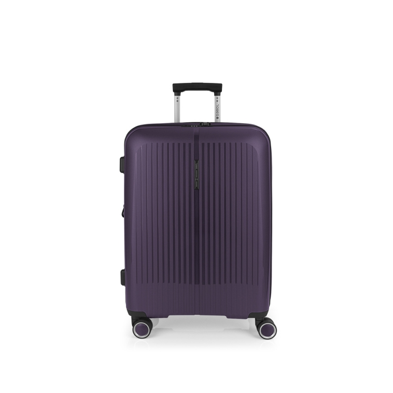 Kofer srednji PROŠIRIVI 45x65x27/30cm Brooklyn 70/77,8 l-3,4 kg Gabol metalik ljubičasta