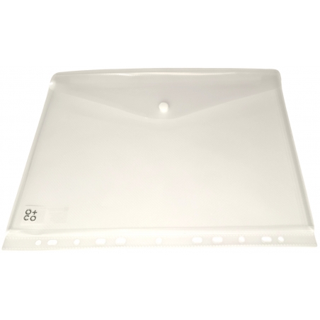 Fascikla pismo sa 11 rupa položena, A4, 242x310x10mm O+CO transparent