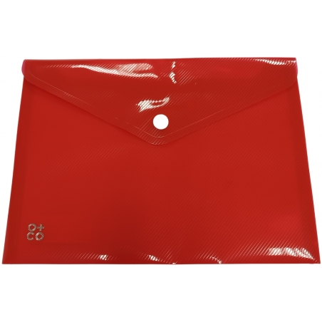Fascikla pismo A5, 230x170mm, providna O+CO crvena