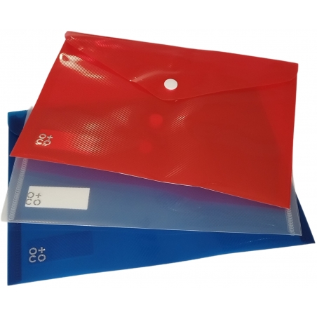 Fascikla pismo A5, 230x170mm, providna O+CO plava