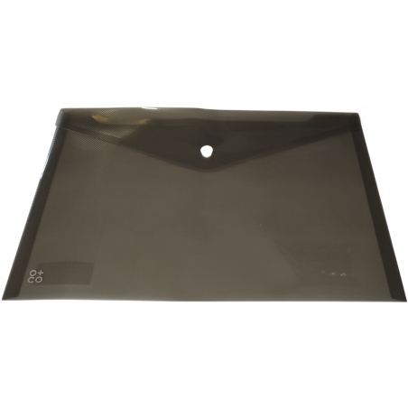 Fascikla pismo A4, 333x235mm, providna O+CO dim siva