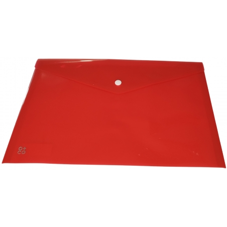 Fascikla pismo A4, 333x235mm, providna O+CO crvena