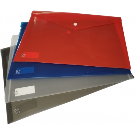 Fascikla pismo A4, 333x235mm, providna O+CO crvena