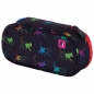 Pernica prazna ovalna 1zip 1 preklop AC6 Rainbow Kitty 24.Head 505023048 crno-roze