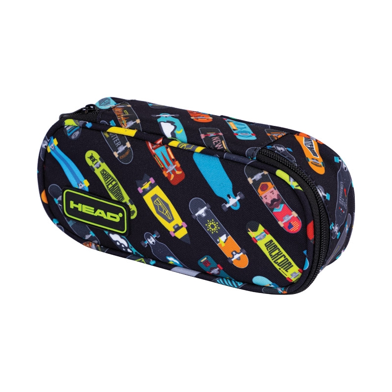 Pernica prazna ovalna 1zip 1 preklop AC6 Skateboards 24.Head 503024078 crno-žuta