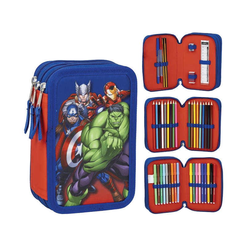 Pernica puna 3zipa Avengers Cerda 2700001258 plavo-crvena