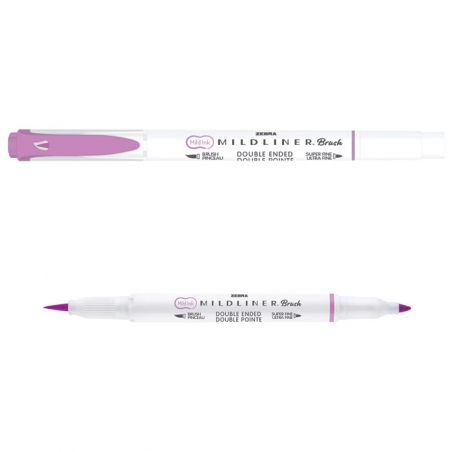 Flomaster obostrani 0,5/4mm Mildliner Brush&Marker Zebra 79270 lila