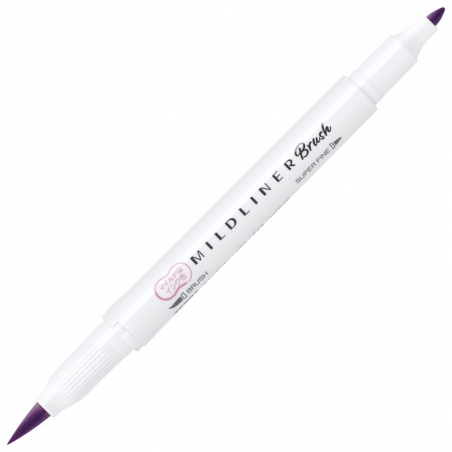 Flomaster obostrani 0,5/4mm Mildliner Brush&Marker Zebra 79270 lila