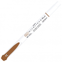 Flomaster obostrani 0,5/4mm Mildliner Brush&Marker Zebra 79250 braon
