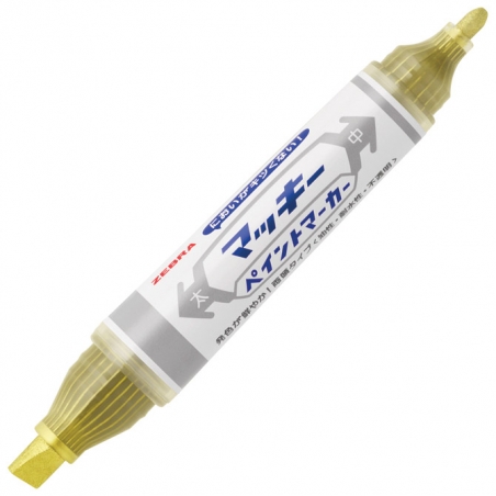 Marker uljani 2/8mm obostrani kosi/okrugli vrh Mckie Paint Zebra 57558 zlatni