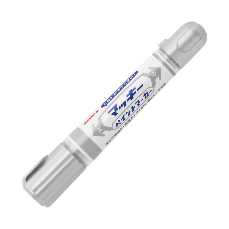 Marker uljani 2/8mm obostrani kosi/okrugli vrh Mckie Paint Zebra 57559 srebrni