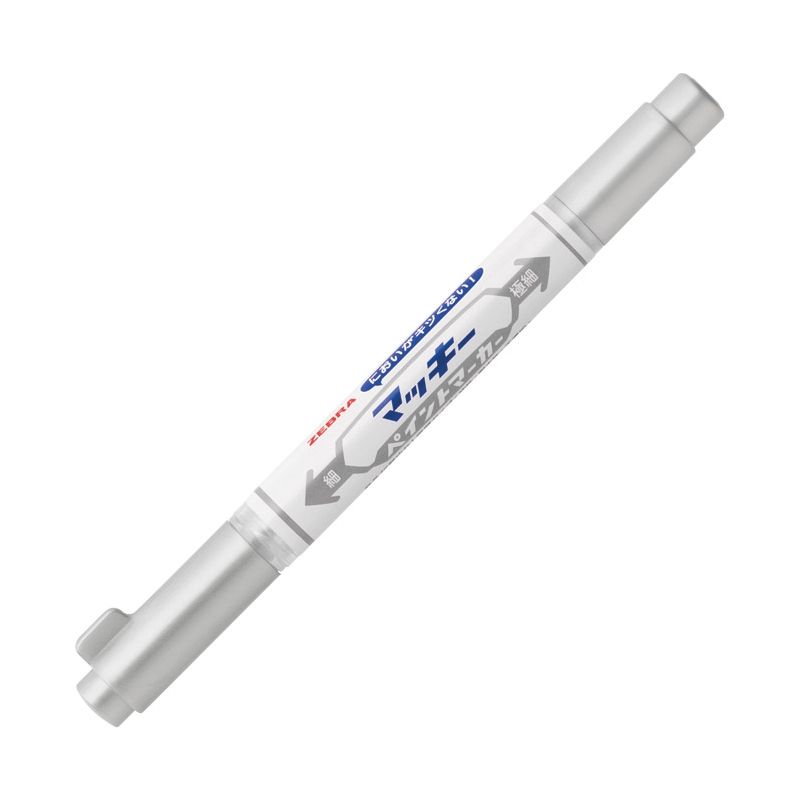 Marker uljani 0,7/1,2mm obostrani kosi/okrugli vrh Mckie Paint Zebra 57579 srebrni