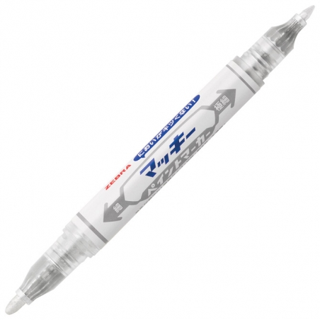 Marker uljani 0,7/1,2mm obostrani kosi/okrugli vrh Mckie Paint Zebra 57579 srebrni