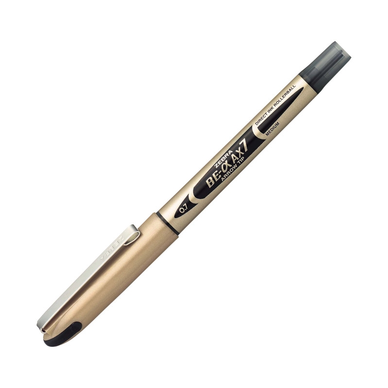 Roler 0,7mm (uložak crni) BE-AAX7 Zebra 15991Z zlatno-crni