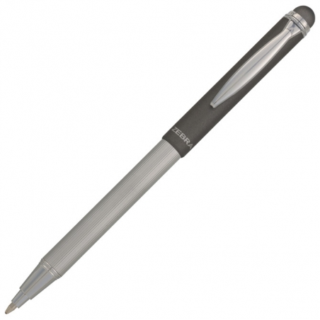 Olovka hemijska teleskopska 0,7mm bez kutije Stylus Metallic Zebra 46619 tamno siva