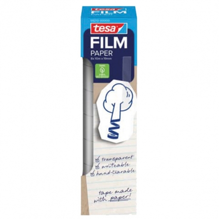 Traka lepljiva papirna 19mm/10m pk8 Tesafilm Tesa 59213 providna