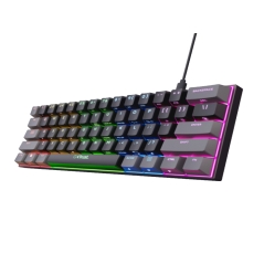 Tastatura TRUST GXT867 ACIRA 60% MINI/Gaming/ US/crna