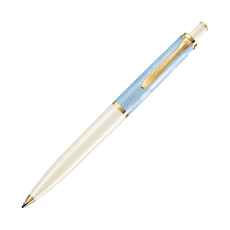 Olovka hemijska Classic K200+kožna bela futrola+poklon kutija G30 bela Pelikan 823036 past-plava