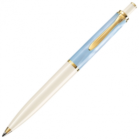 Olovka hemijska Classic K200+kožna bela futrola+poklon kutija G30 bela Pelikan 823036 past-plava