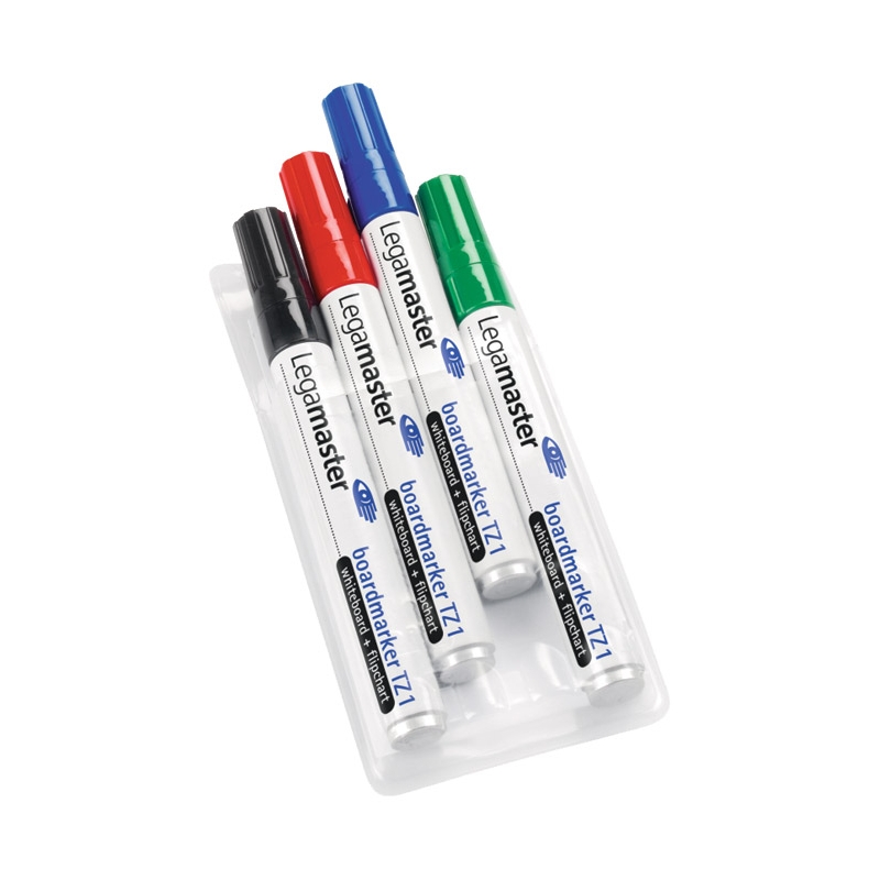 Marker za belu tablu/flipchart okrugli vrh 1,5-3mm TZ1 4boje Legamaster 7-110094