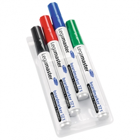 Marker za belu tablu/flipchart okrugli vrh 1,5-3mm TZ1  4boje Legamaster 7-110094