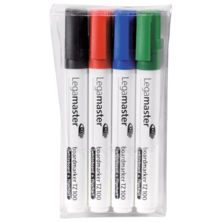 Marker za belu tablu/flipchart okrugli vrh 1,5-3mm TZ100 4boje Legamaster 7-110594