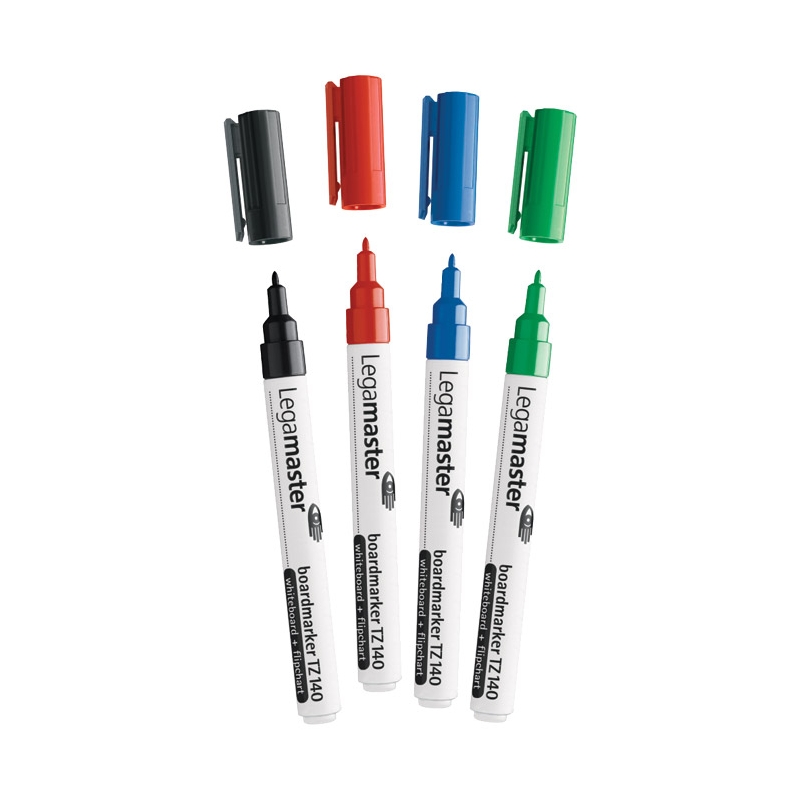 Marker za belu tablu/flipchart okrugli vrh 1mm TZ140 4boje Legamaster 7-114094