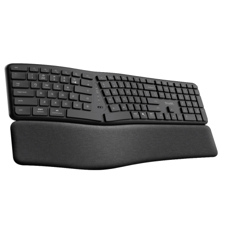 Tastatura TRUST KEYRA ERGO MULTI WRLS KEYBOARD US