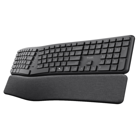 Tastatura TRUST KEYRA ERGO MULTI WRLS KEYBOARD US