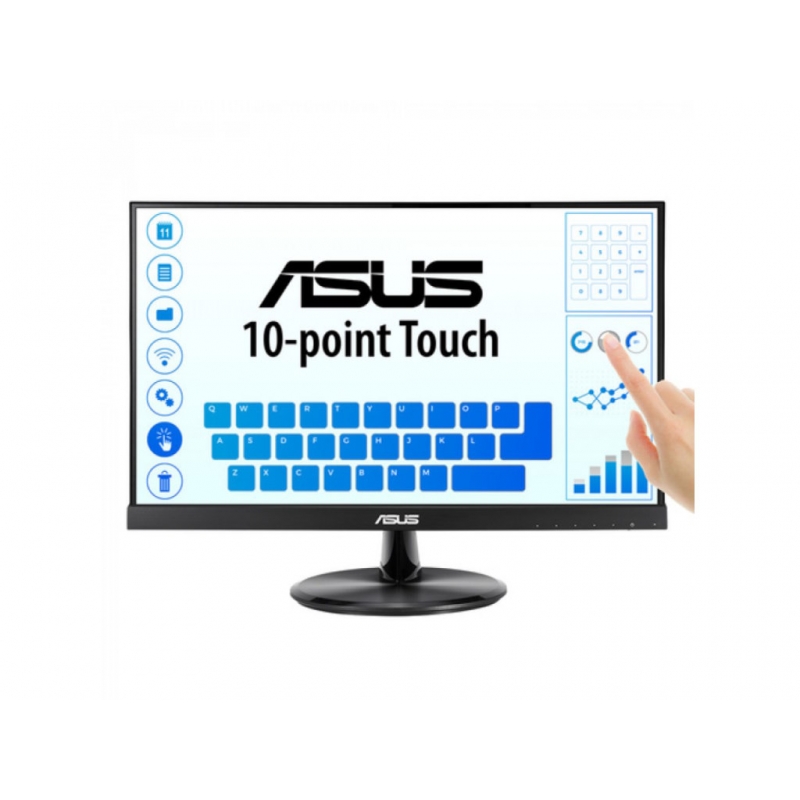 Monitor ASUS VT229H 21.5"/IPS, touch/1920x1080/60Hz/5ms GtG/VGA,HDMI/VESA/zvucnici/crna