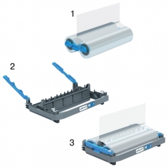 Folija za plastificiranje za kasetu sjajna u rolni  75my/56,4m za Foton 4410026 GBC