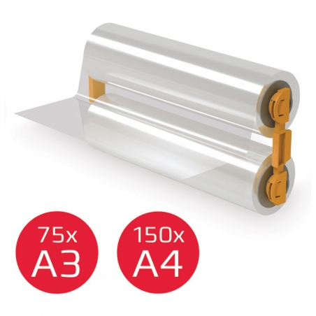 Folija za plastificiranje za kasetu sjajna u rolni 125my/34,4m za Foton 4410028 GBC
