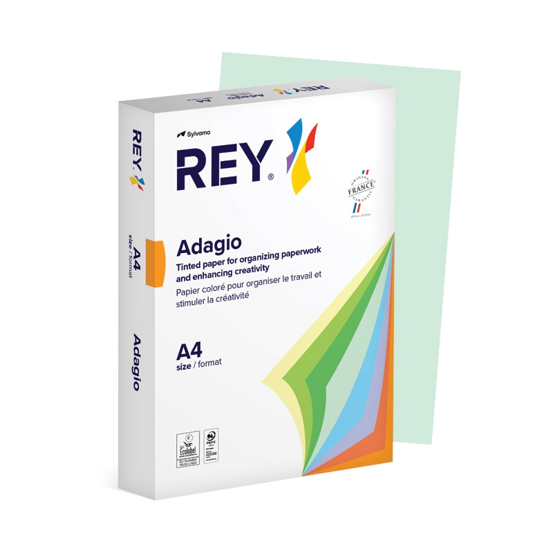 Papir Copy Rey Adagio A4 80g pk500 Sylvamo 81 pastelno zeleni (bright green)