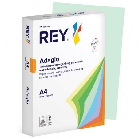 Papir Copy Rey Adagio A4  80g pk500 Sylvamo 81 pastelno zeleni (bright green)