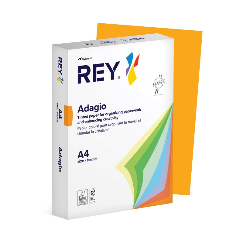 Papir Copy Rey Adagio A4 80g pk500 Sylvamo 70 narandžasti (pumpkin)
