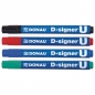 Marker permanentni 2-4mm okrugli vrh D-signer U Donau 7371001-04PL crveni