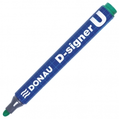 Marker permanentni 2-4mm okrugli vrh D-signer U Donau 7371001-06PL zeleni