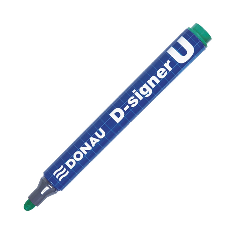 Marker permanentni 2-4mm okrugli vrh D-signer U Donau 7371001-06PL zeleni