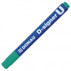 Marker permanentni 2-4mm okrugli vrh D-signer U Donau 7371001-06PL zeleni