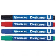 Marker permanentni 2-4mm okrugli vrh D-signer U Donau 7371001-10PL plavi